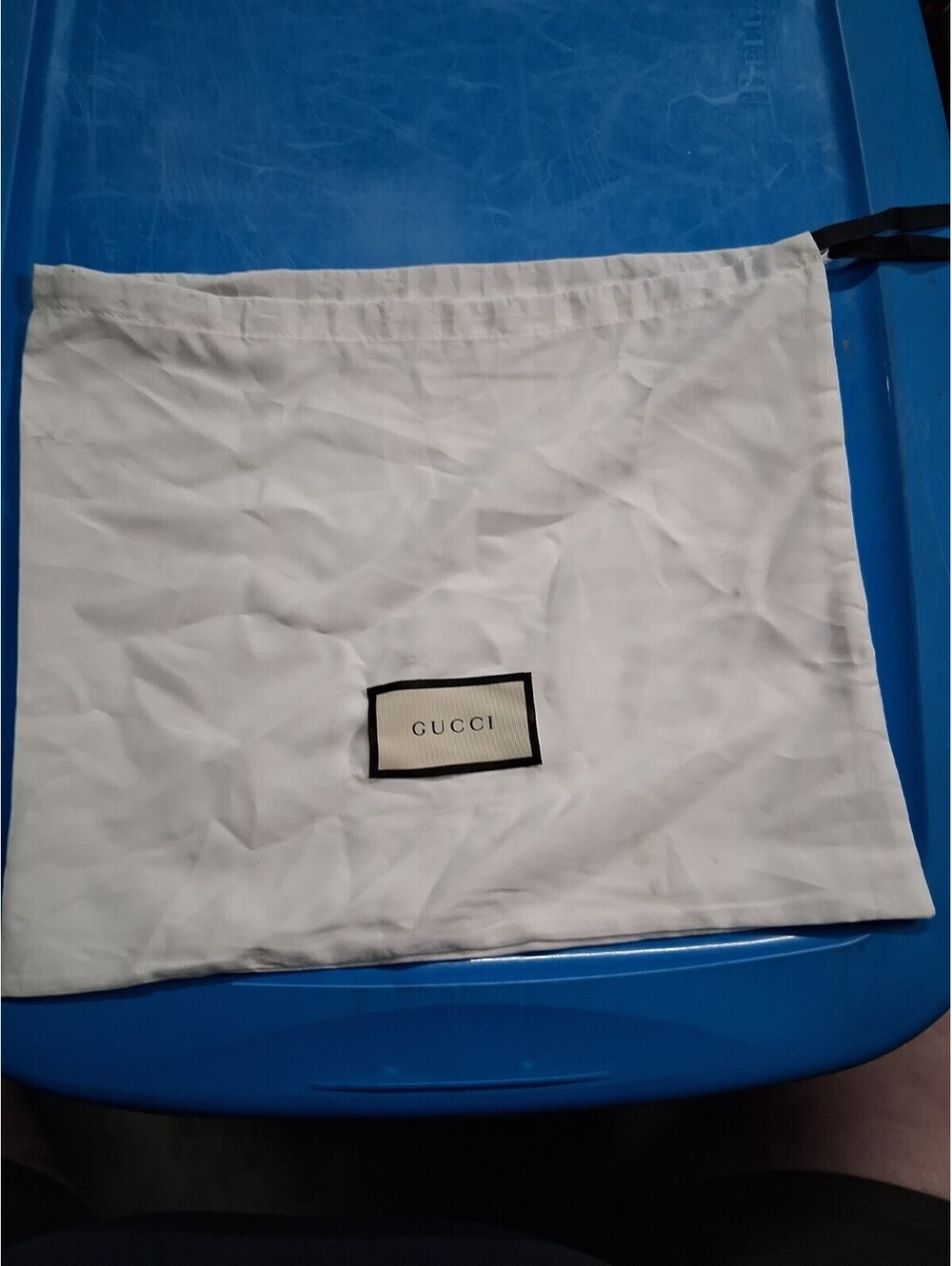 Gucci Small Medium White Silk Dust Bag 11.5x13.5